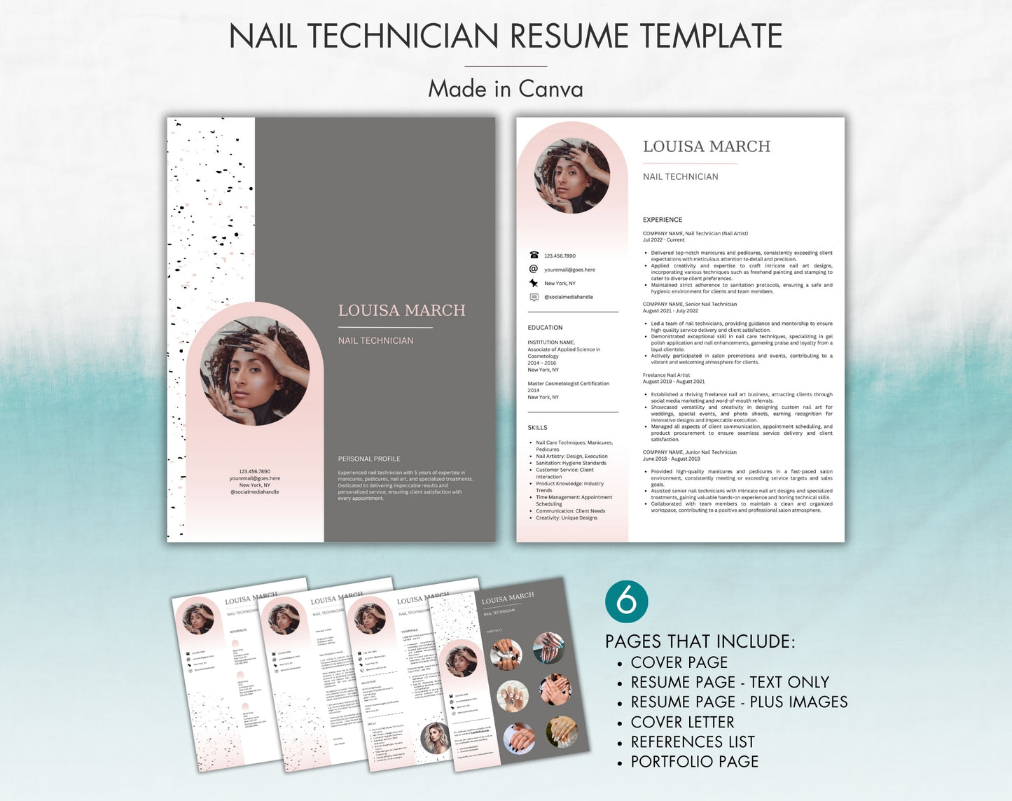 Nail Technician Resume Template