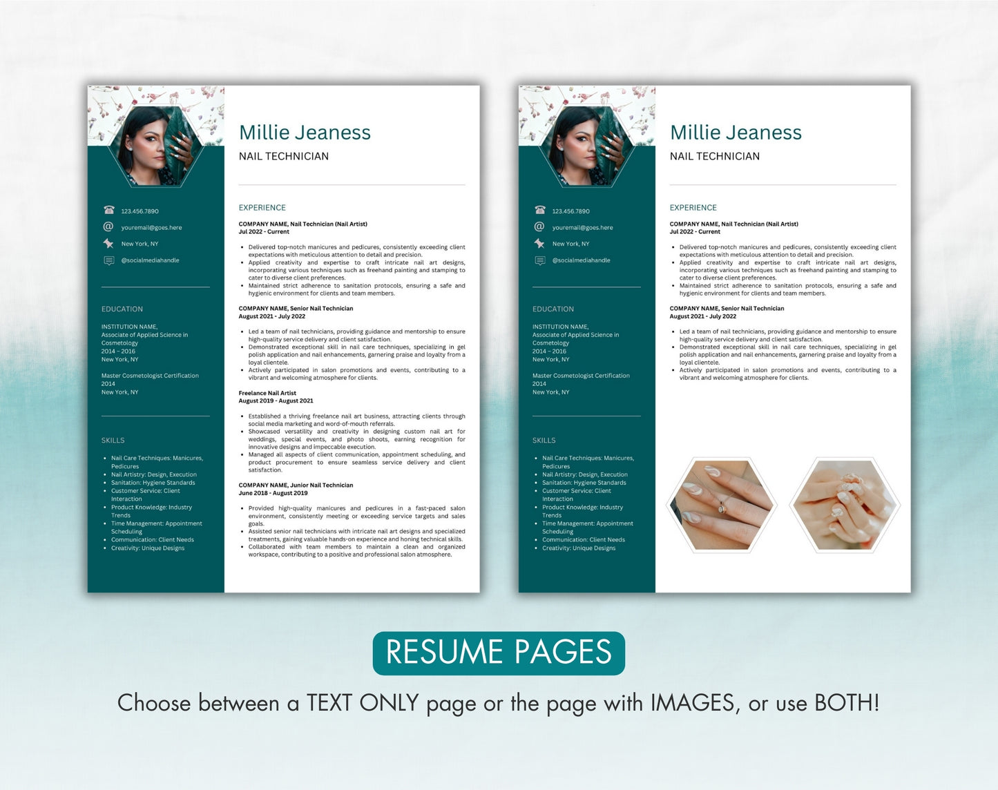 Nail Technician Resume Template