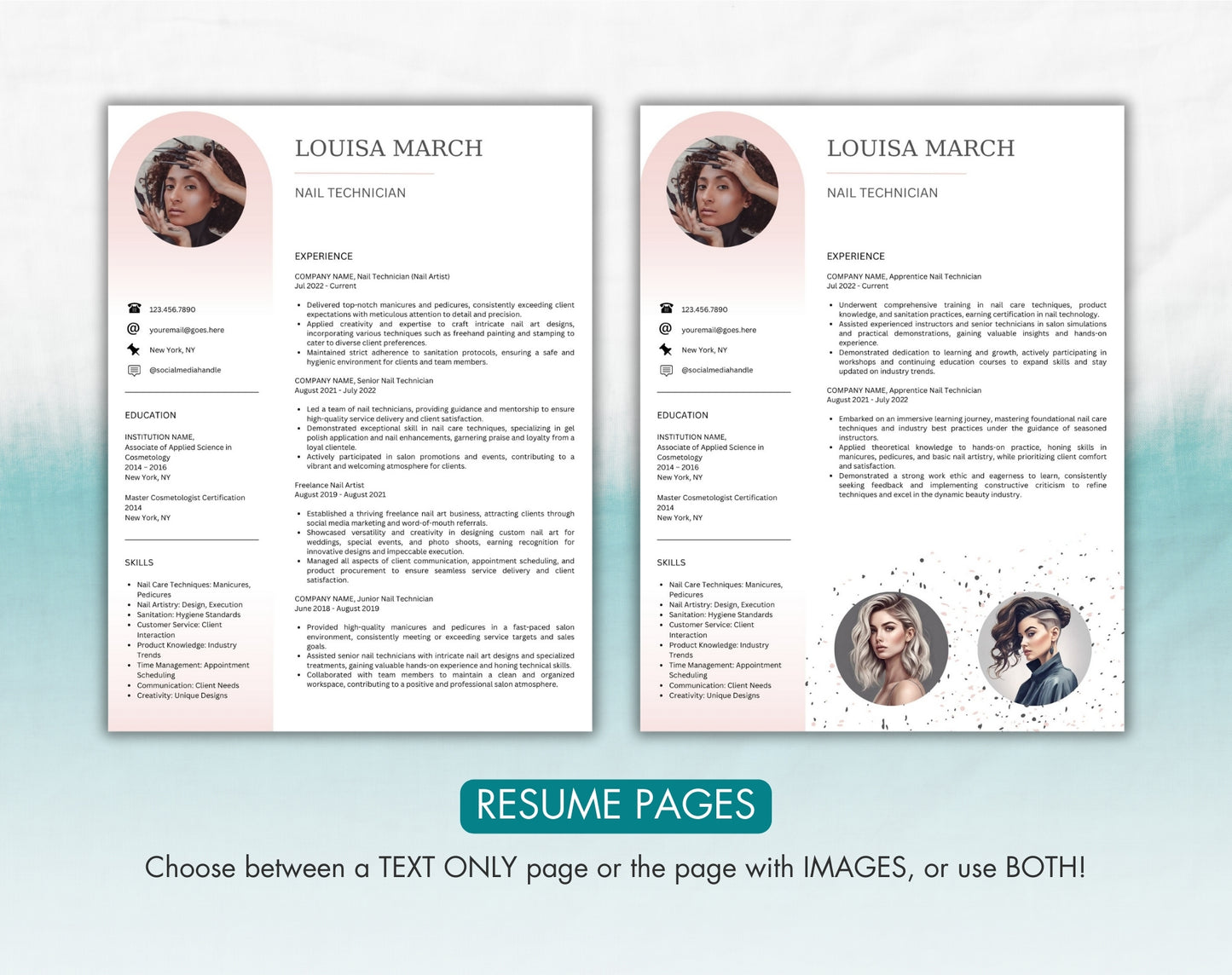Nail Technician Resume Template