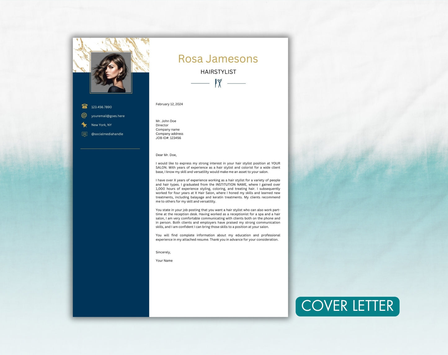 Hairstylist Resume Template