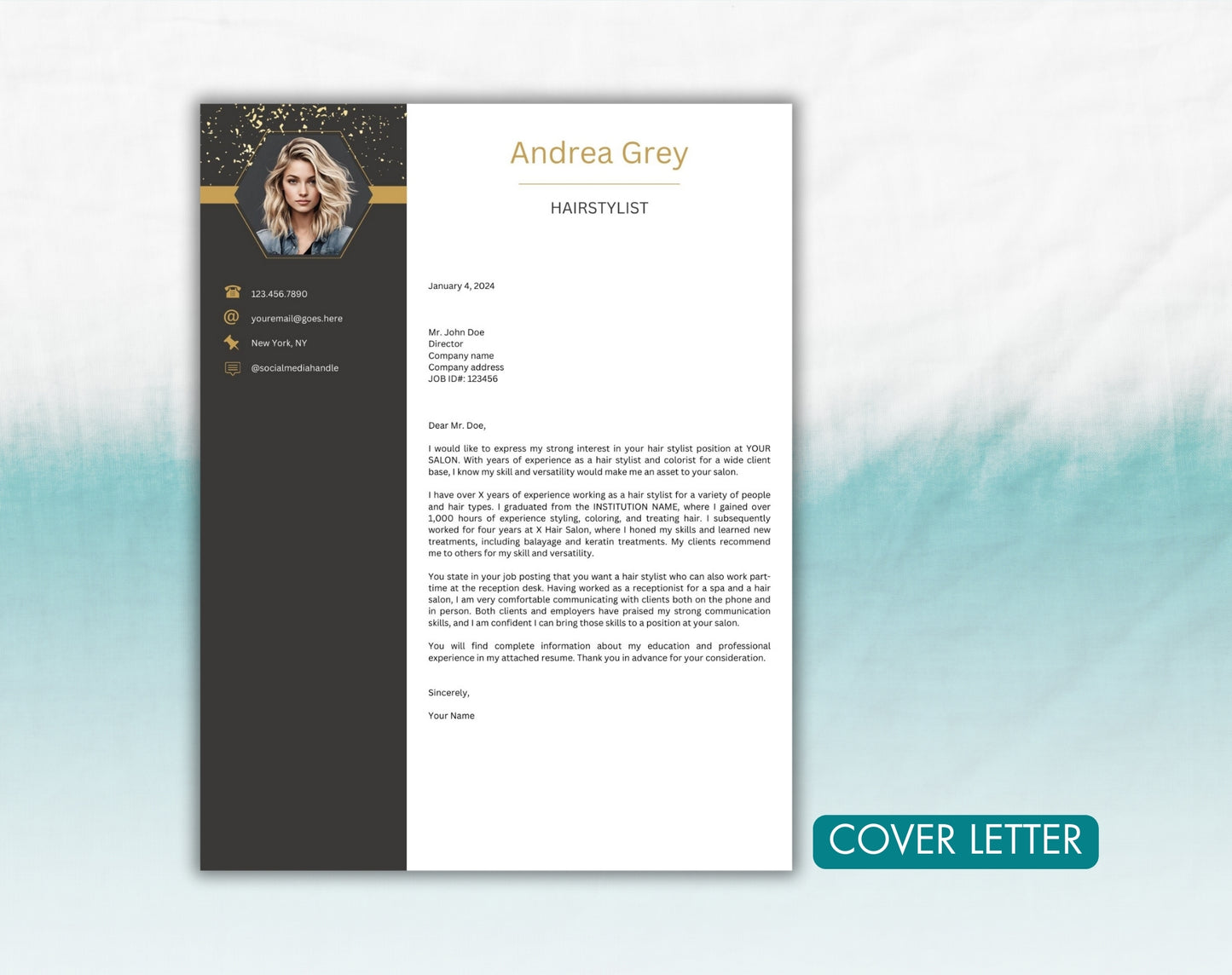 Hairstylist Resume Template