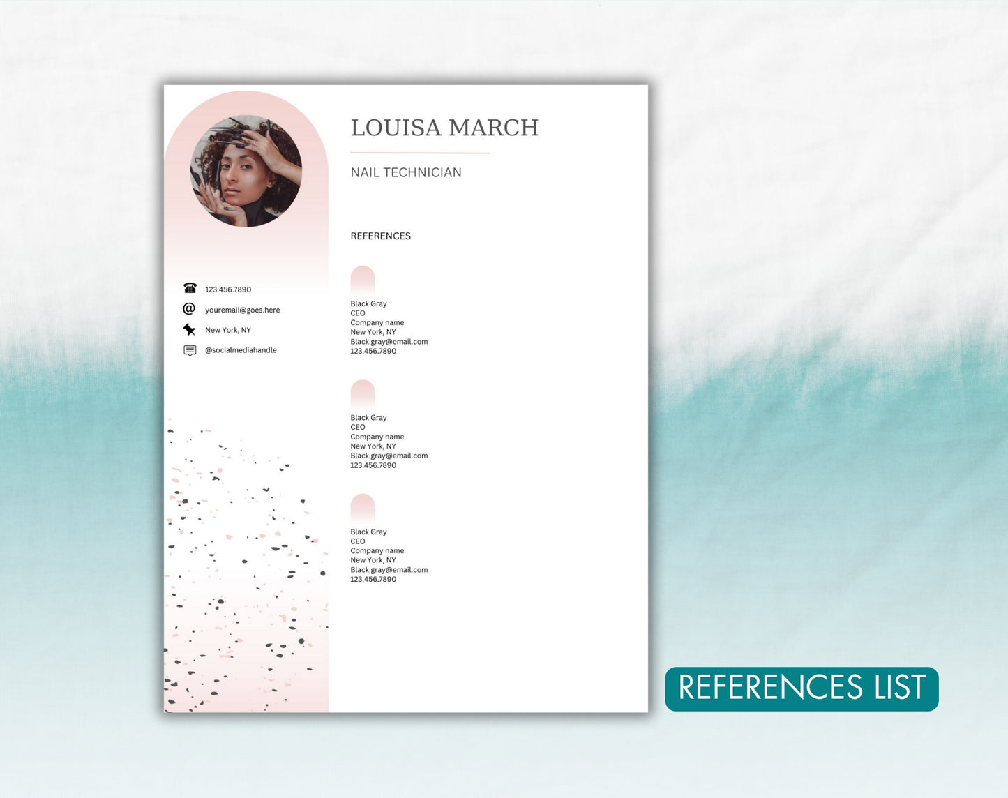Nail Technician Resume Template
