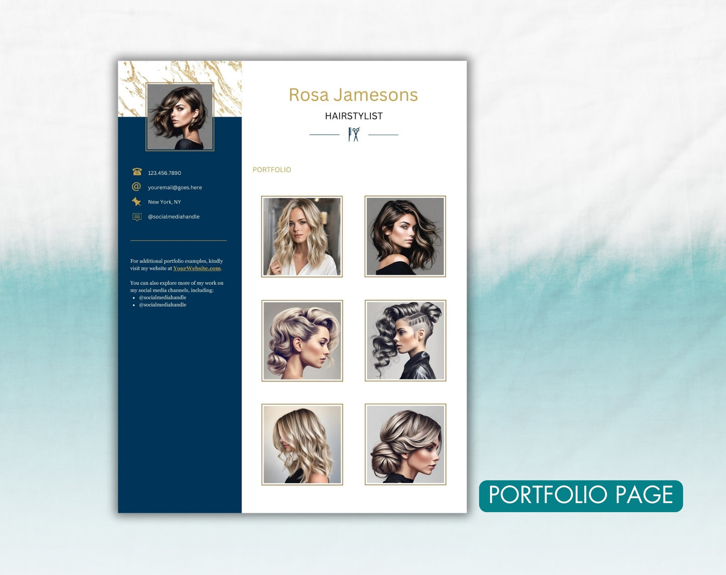 Hairstylist Resume Template