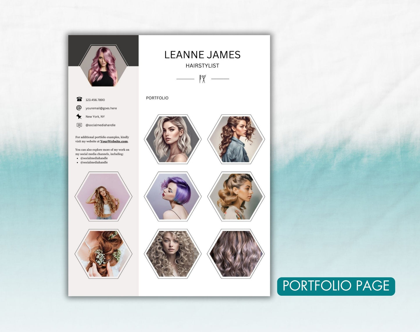 Hairstylist Resume Template