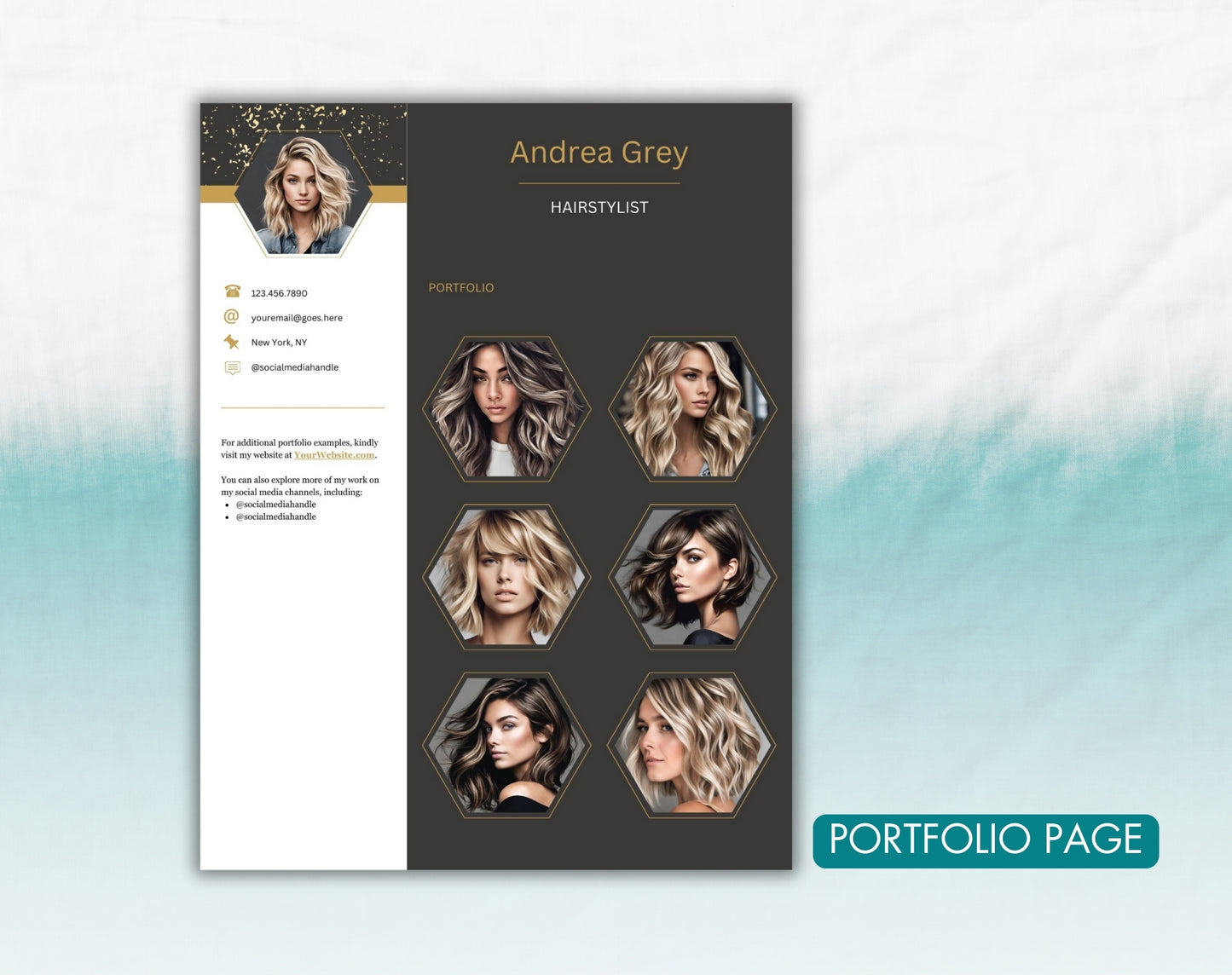 Hairstylist Resume Template