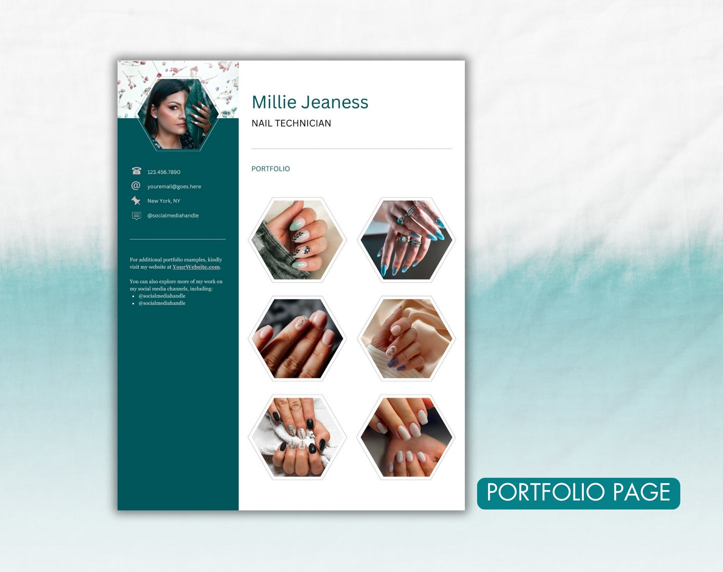 Nail Technician Resume Template
