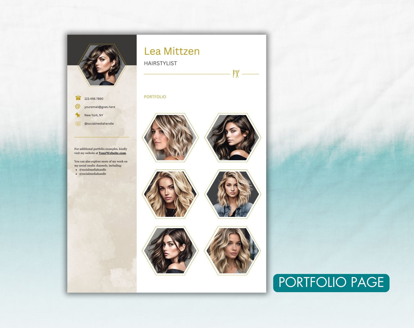 Hairstylist Resume Template