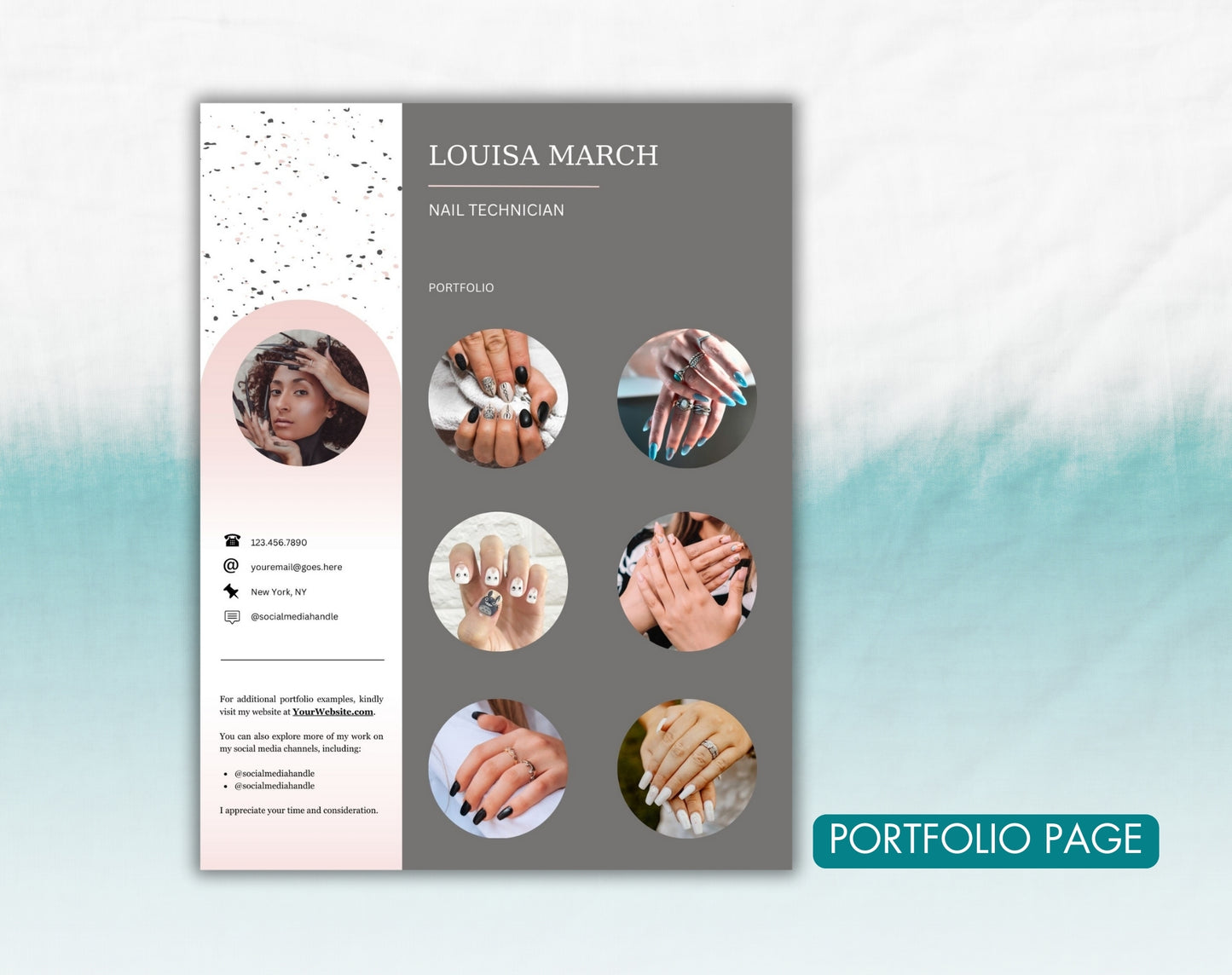 Nail Technician Resume Template