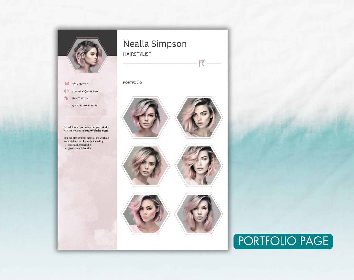 Hairstylist Resume Template