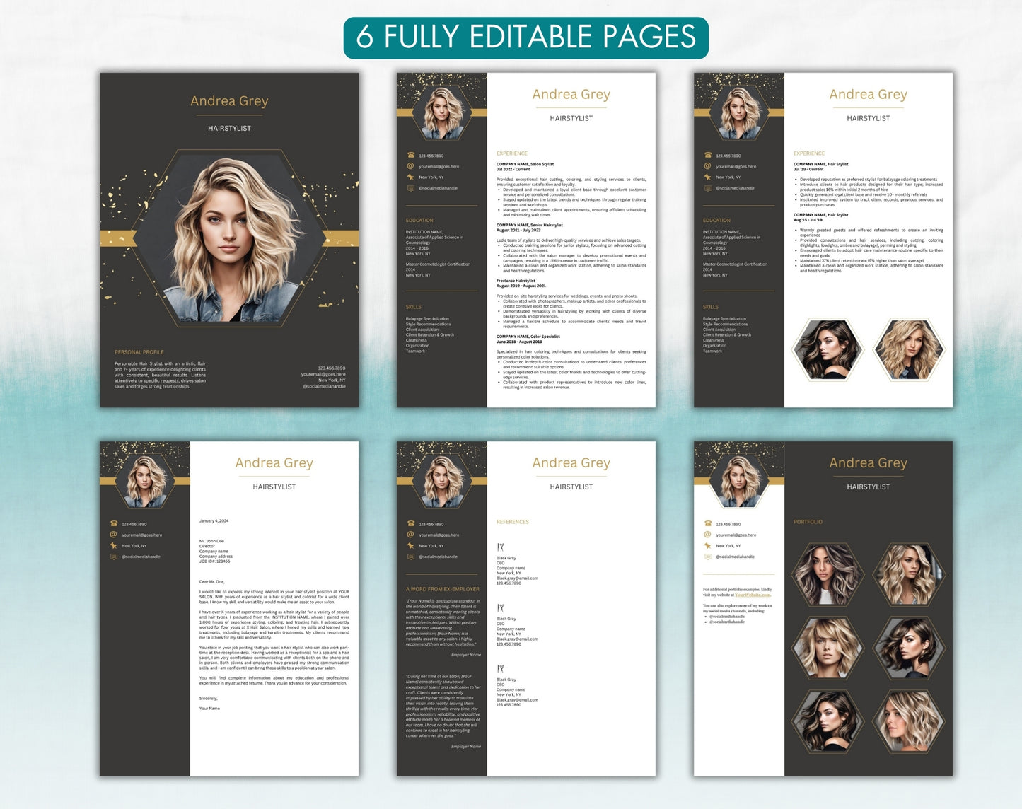 Hairstylist Resume Template
