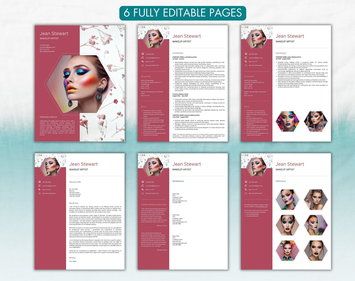 Makeup Artist Resume Template
