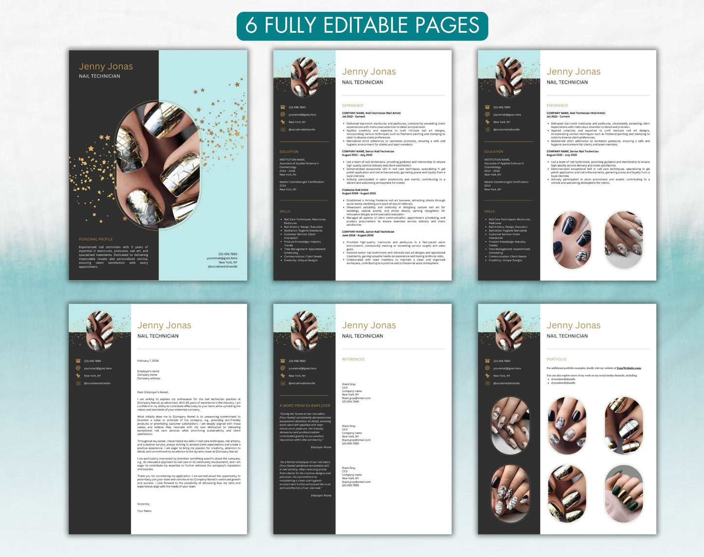 Nail Artist Resume Template