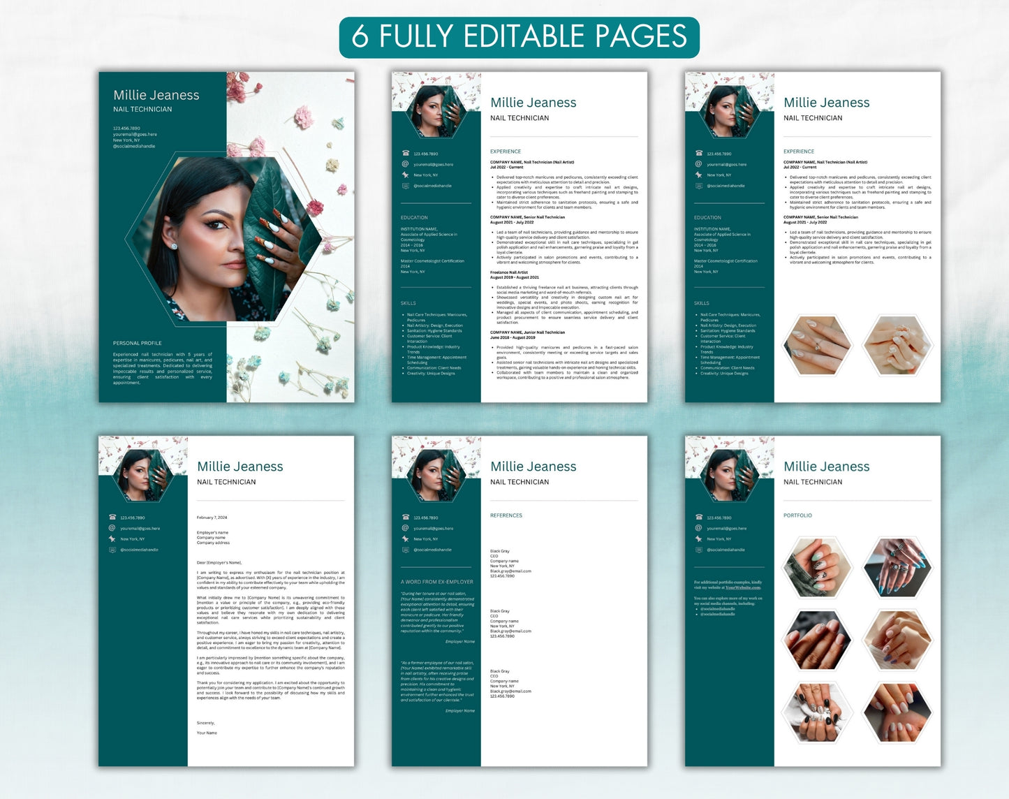 Nail Technician Resume Template