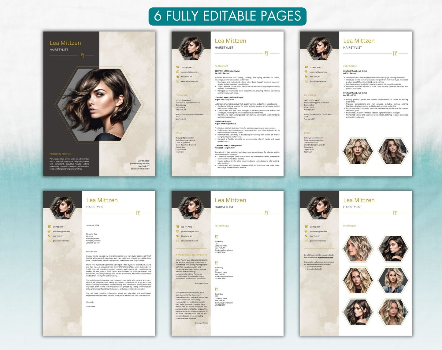 Hairstylist Resume Template