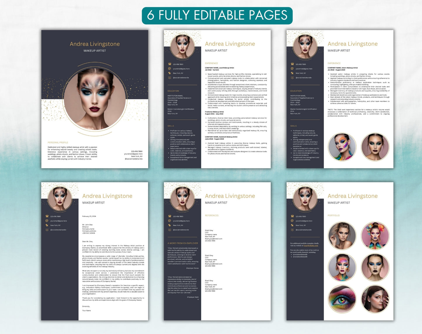 Makeup Artist Resume Template