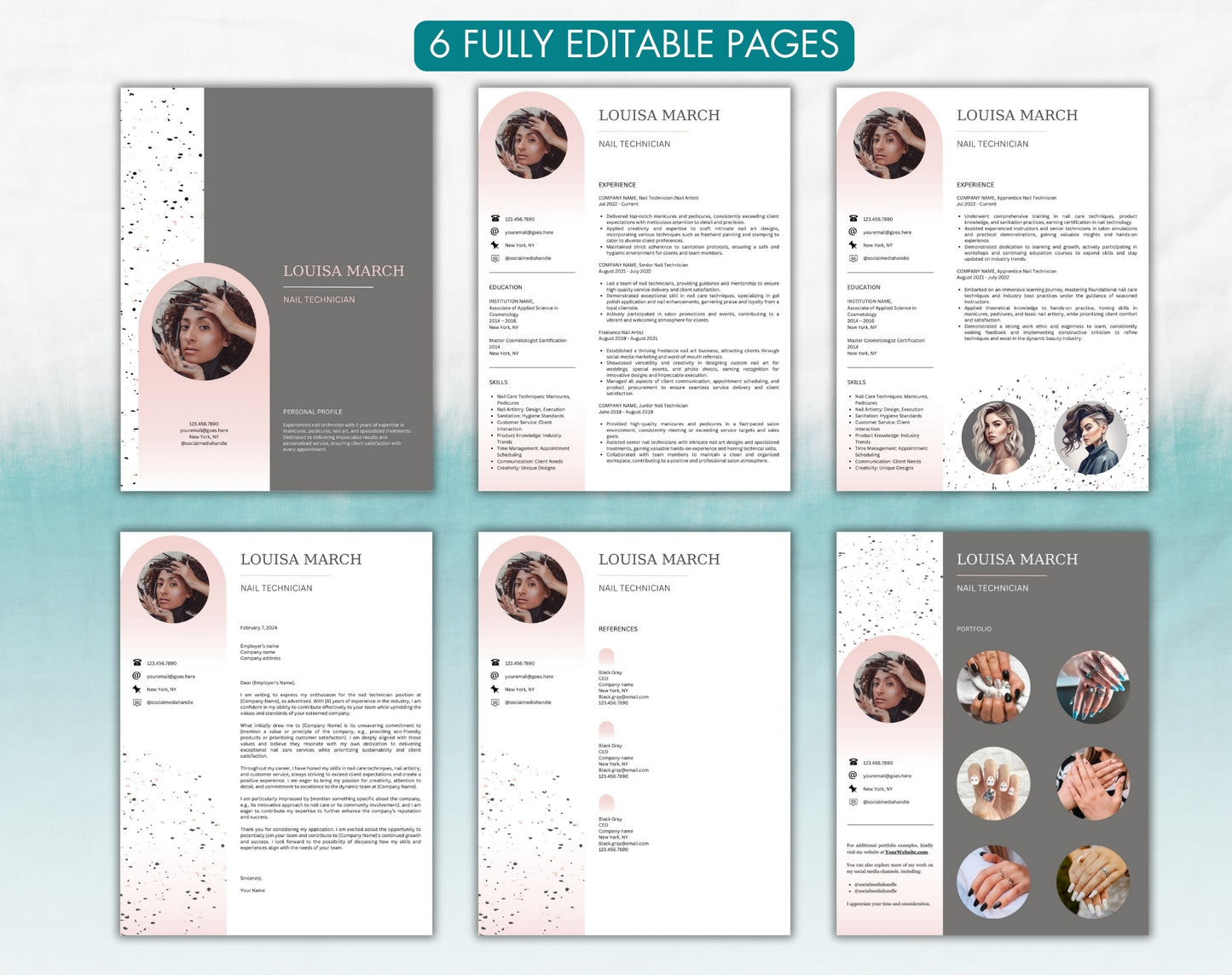 Nail Technician Resume Template