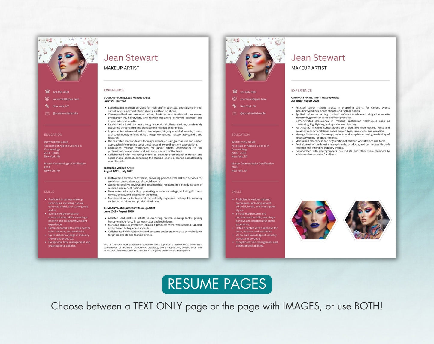 Makeup Artist Resume Template
