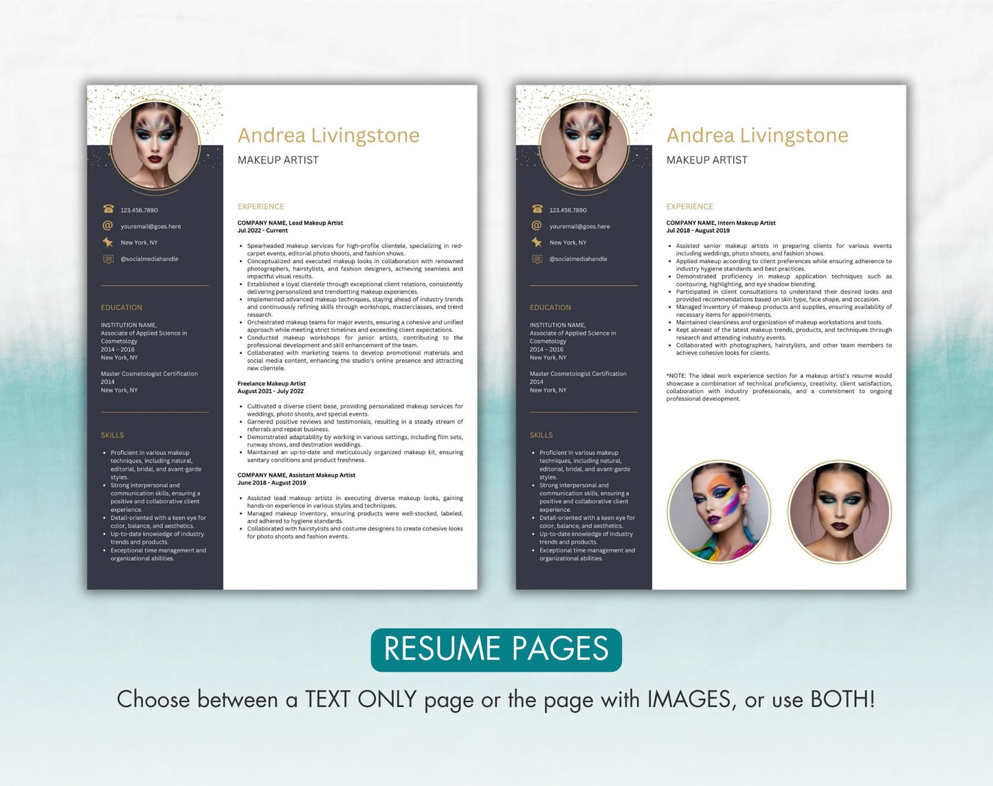 Makeup Artist Resume Template