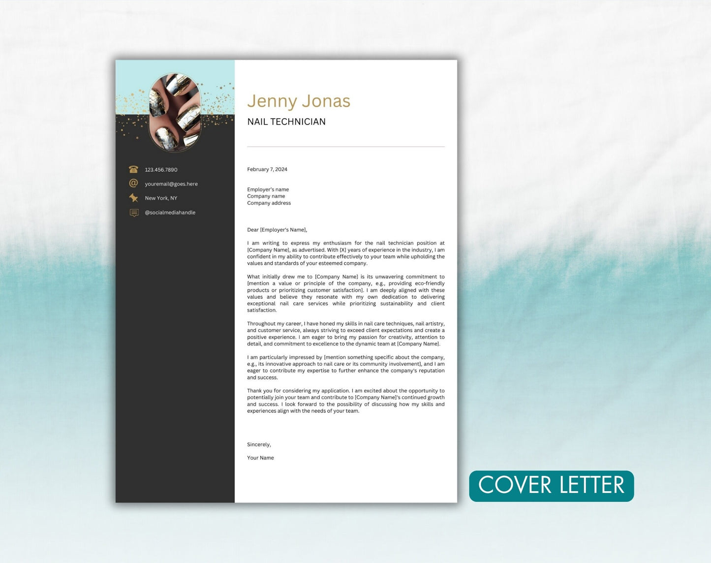 Nail Artist Resume Template