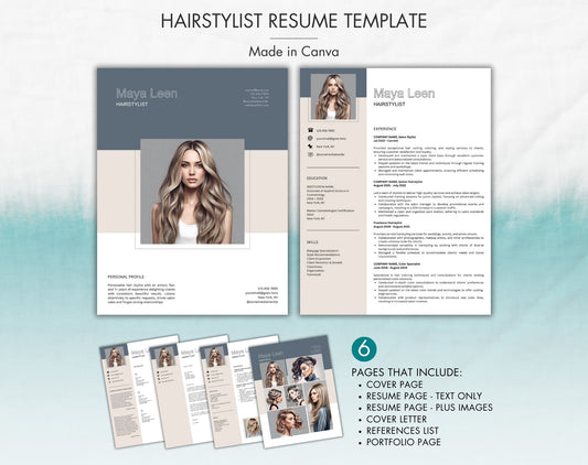 Hairstylist Resume Template