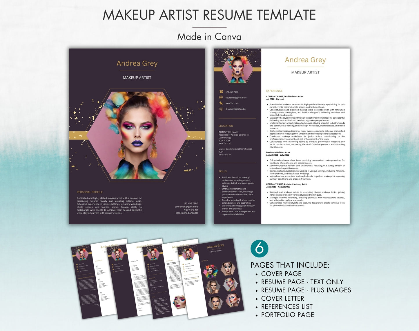 Makeup Artist Resume Template