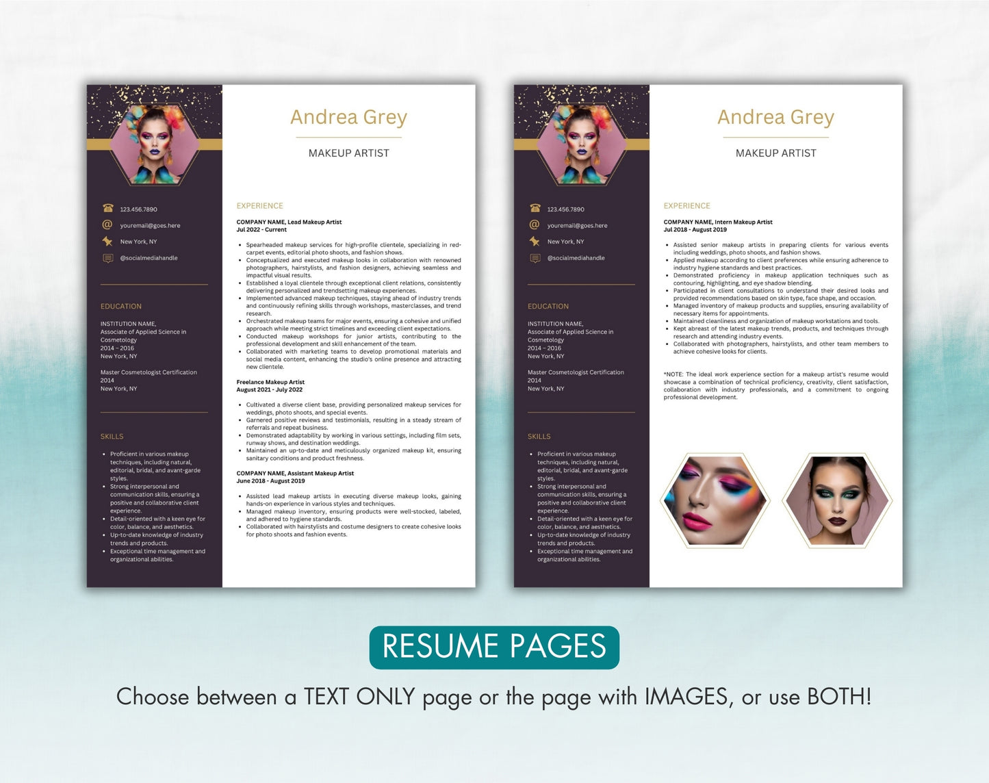 Makeup Artist Resume Template