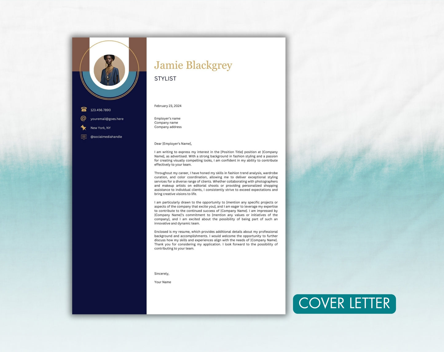 Stylist Resume Template