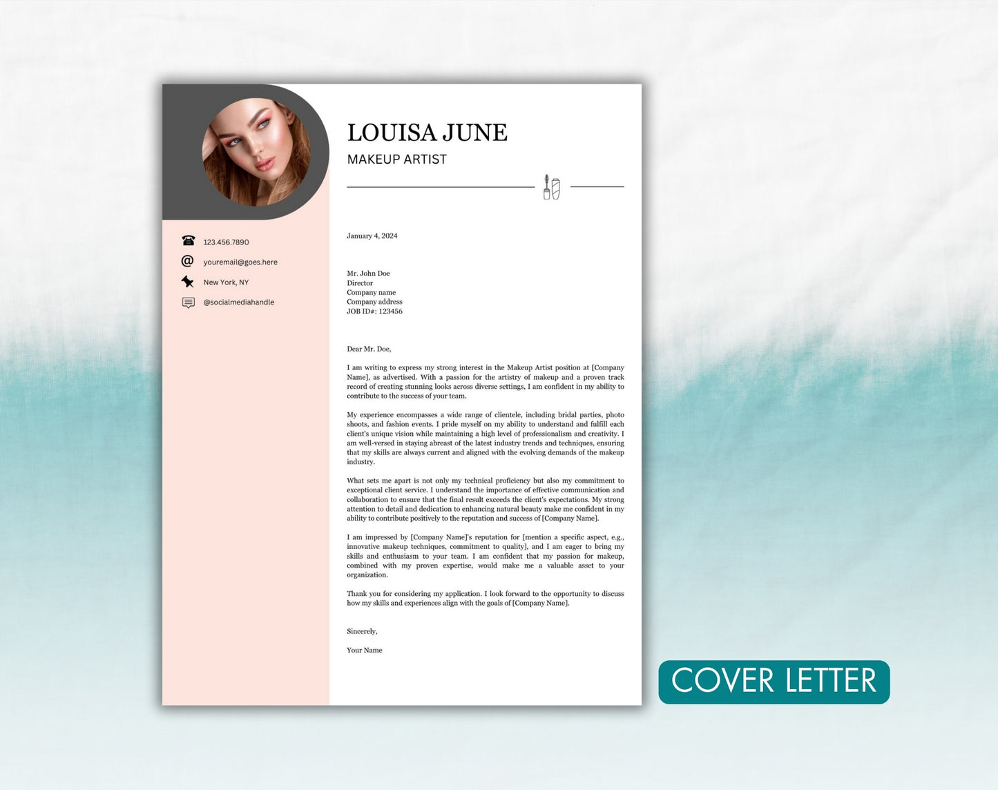 Makeup Artist Resume Template