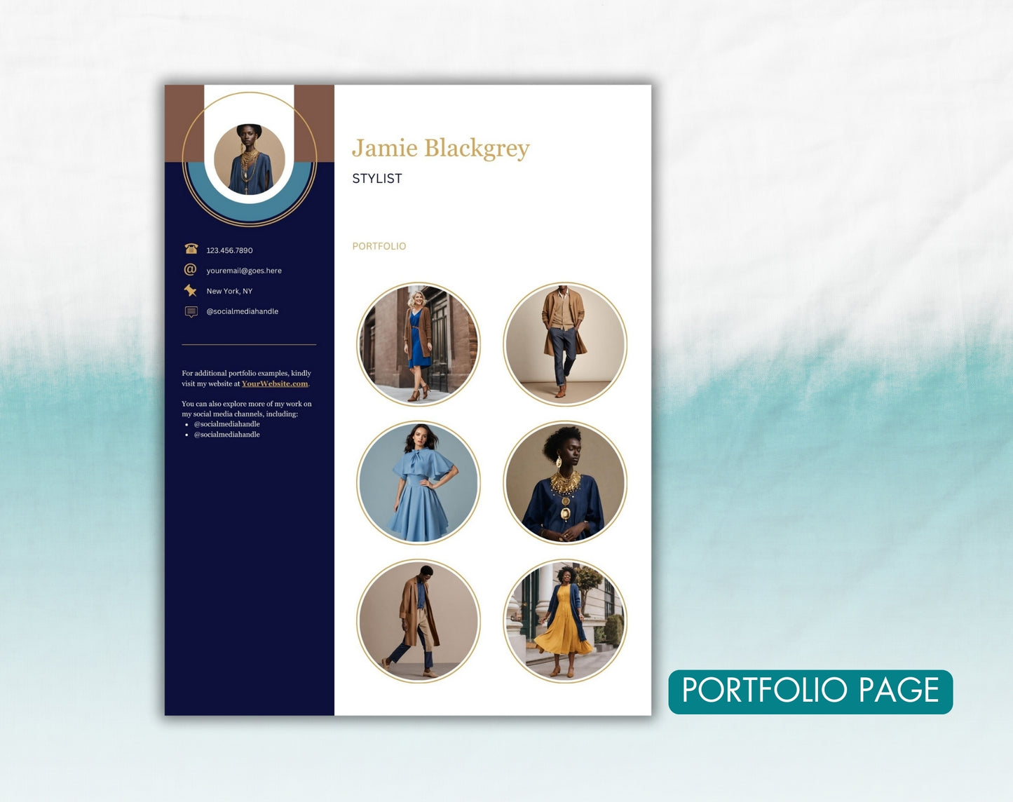 Stylist Resume Template