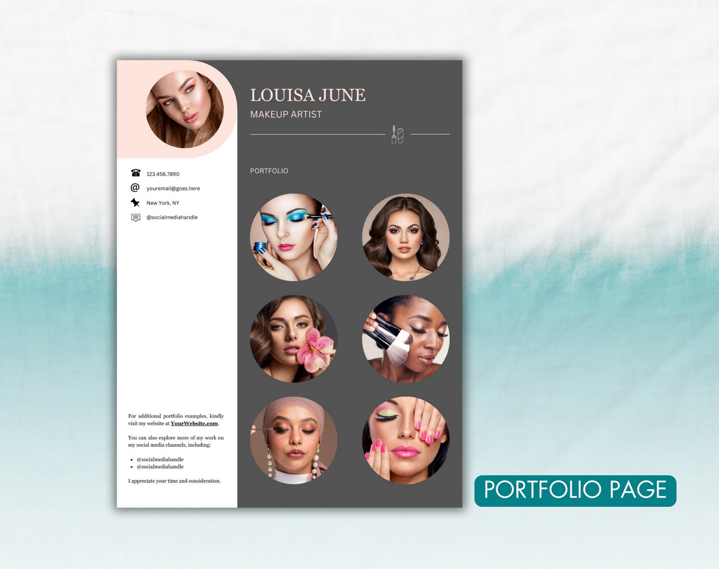 Makeup Artist Resume Template