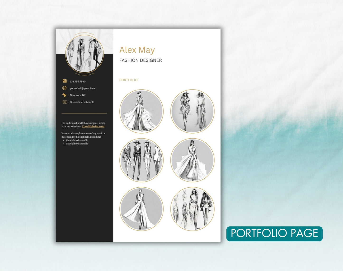 Fashion Designer Resume Template