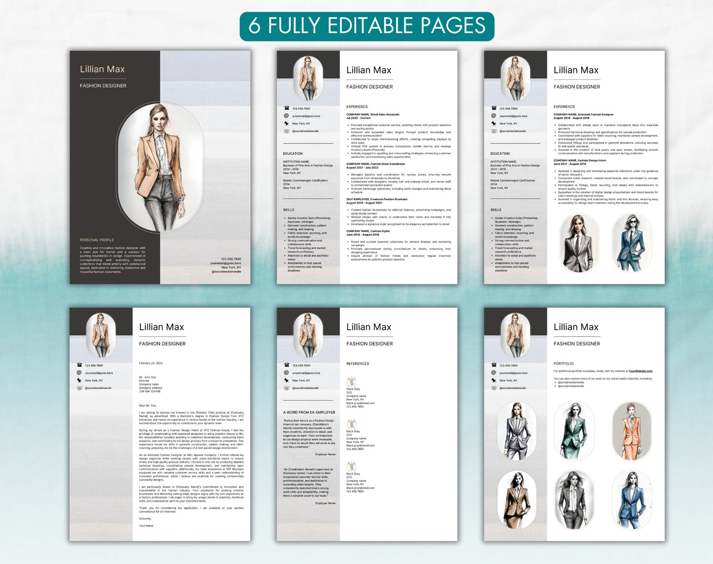 Fashion Designer Resume Template