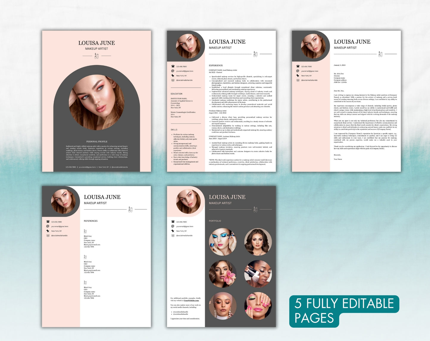 Makeup Artist Resume Template