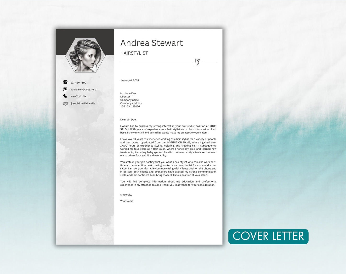 Hairstylist Resume Template