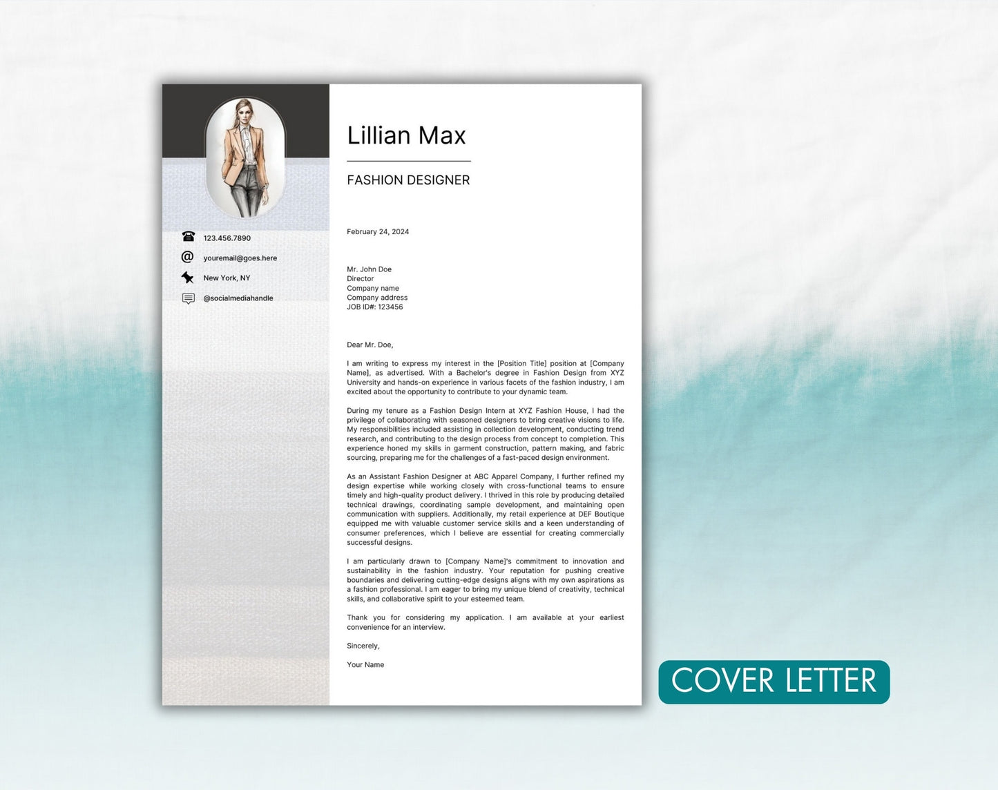 Fashion Designer Resume Template