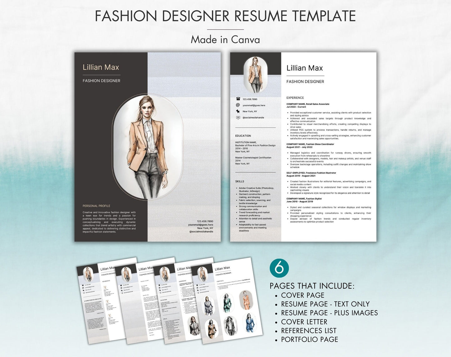 Fashion Designer Resume Template