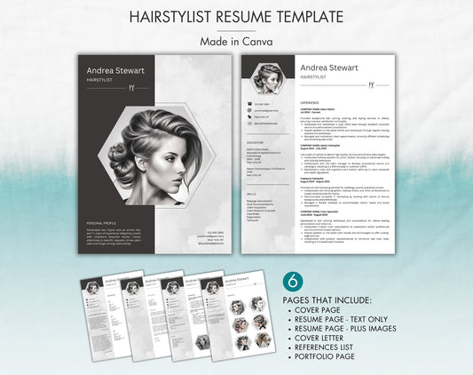 Hairstylist Resume Template