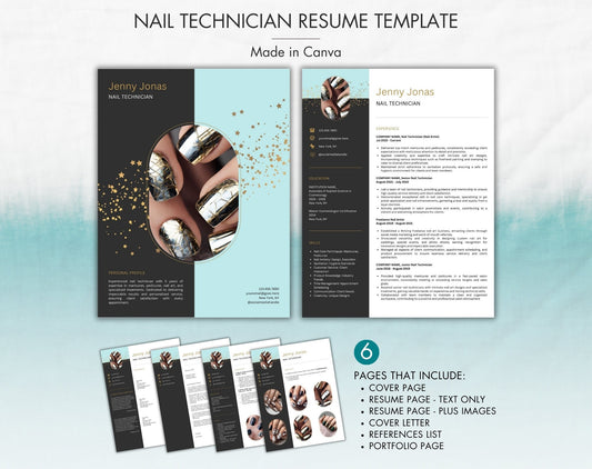 Nail Artist Resume Template