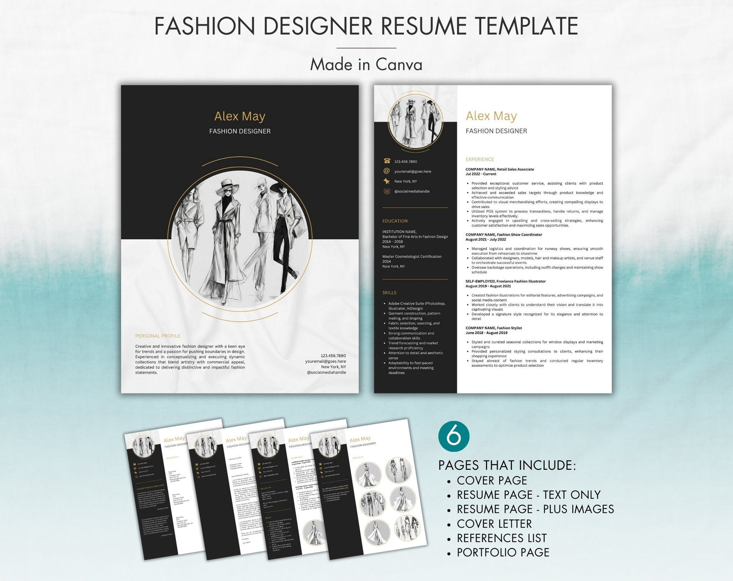 Fashion Designer Resume Template