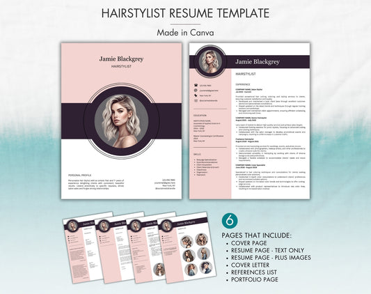 Hairstylist Resume Template